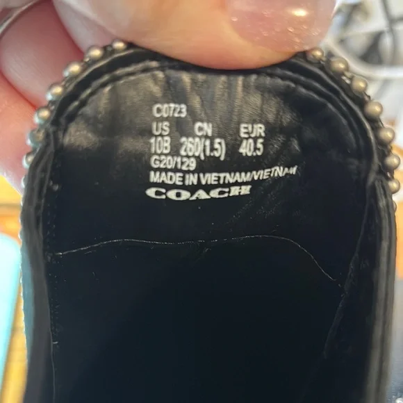 Coach Black Ankle Booties with Elastic Panels and Low Heel 10B - Picture 6 of 11